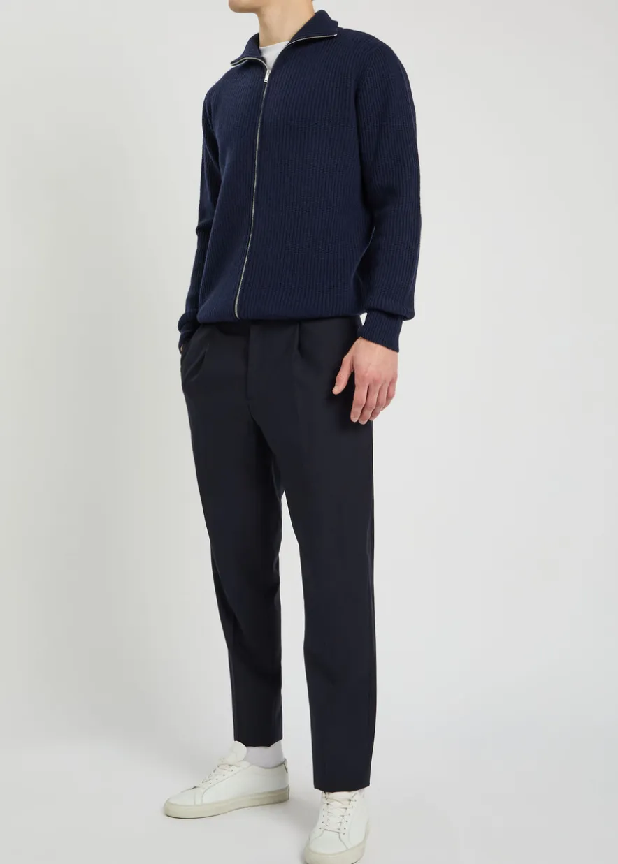 Mallam cashmere and wool-blend cardigan