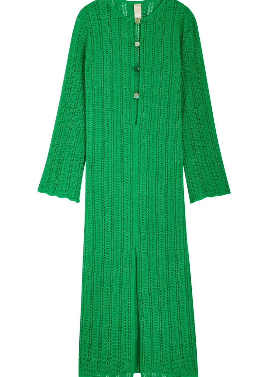 Mamu open-knit maxi dress