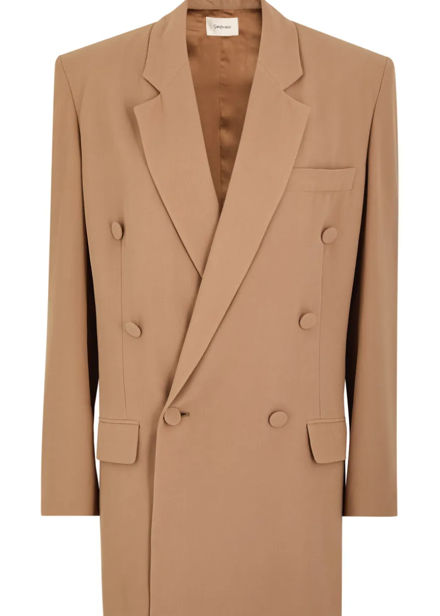 Manteau Oversized silk-chiffon blazer