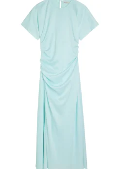 Marabella draped satin maxi dress