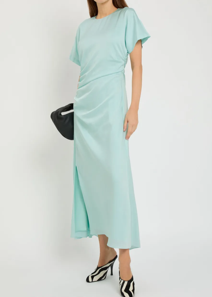 Marabella draped satin maxi dress