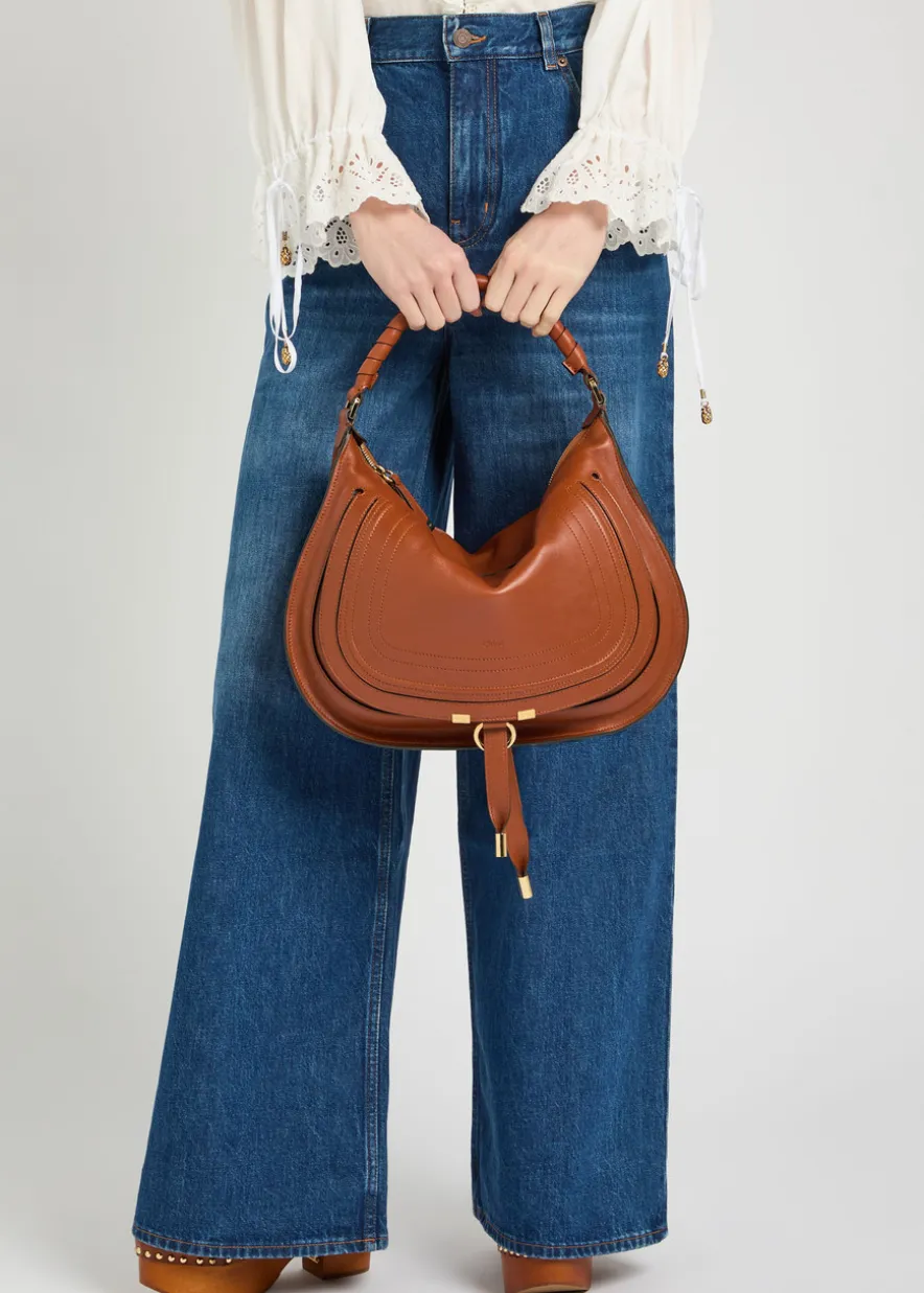 Marcie medium leather shoulder bag