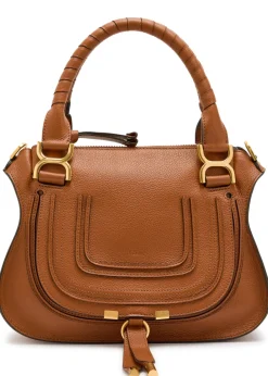 Marcie small grained leather shoulder bag