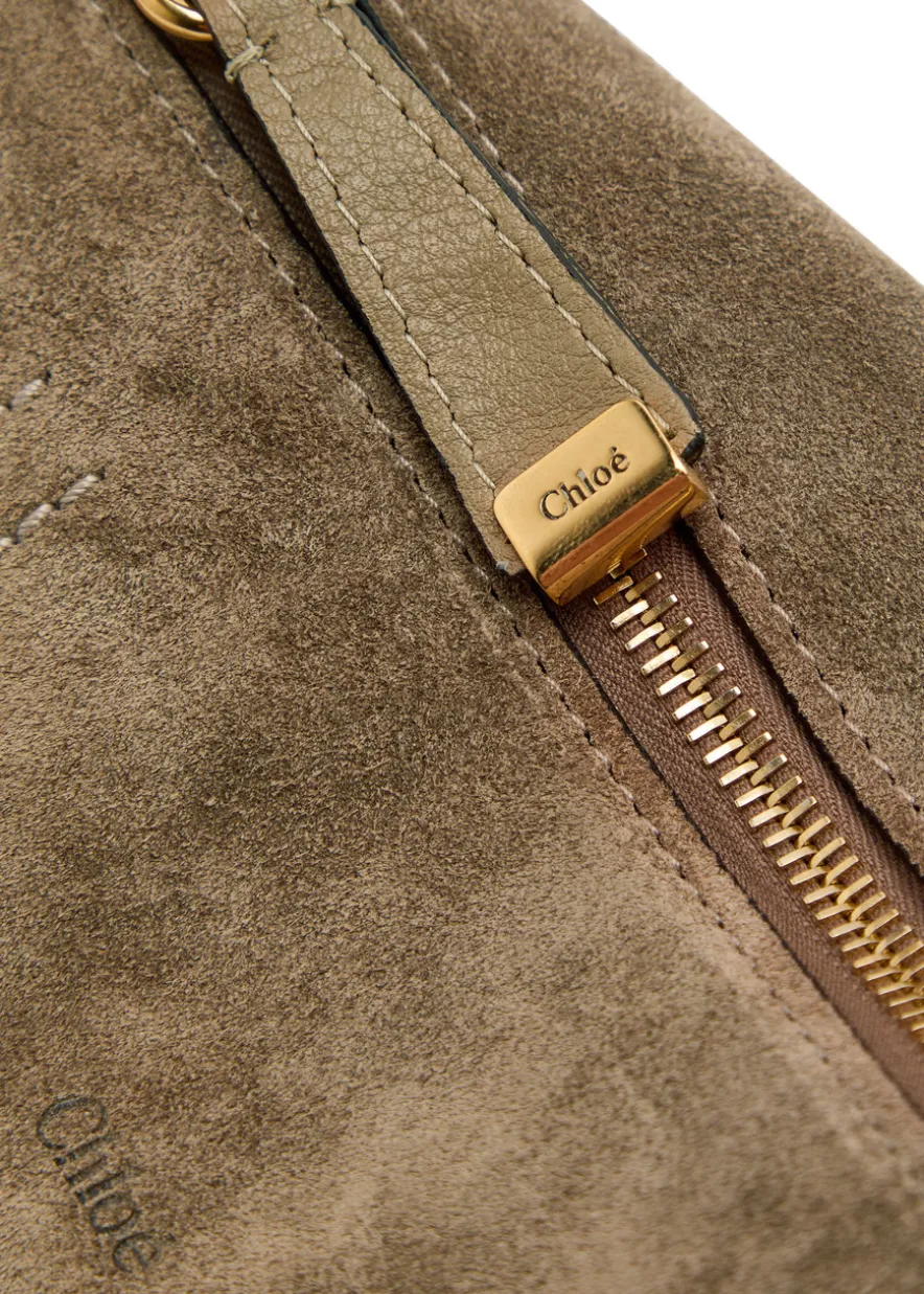Marcie small suede shoulder bag
