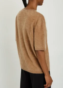 Maren brushed cashmere top