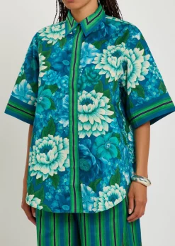 Margo floral-print cotton shirt