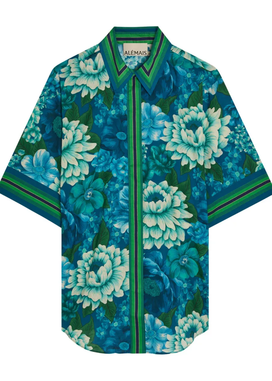 Margo floral-print cotton shirt