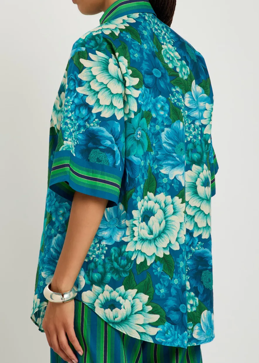 Margo floral-print cotton shirt