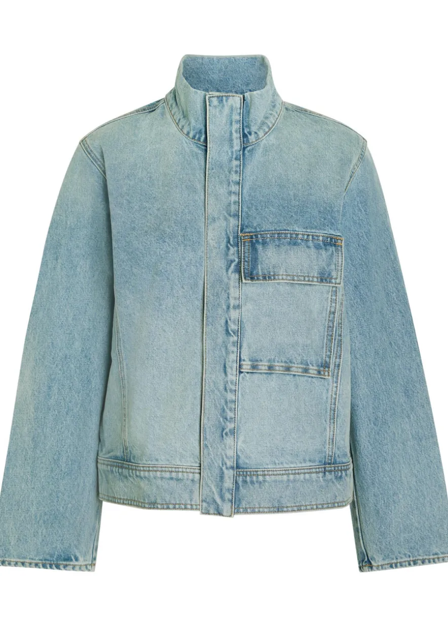 Marilou high-neck denim jacket