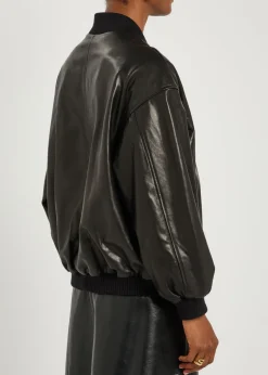 Marley leather bomber jacket