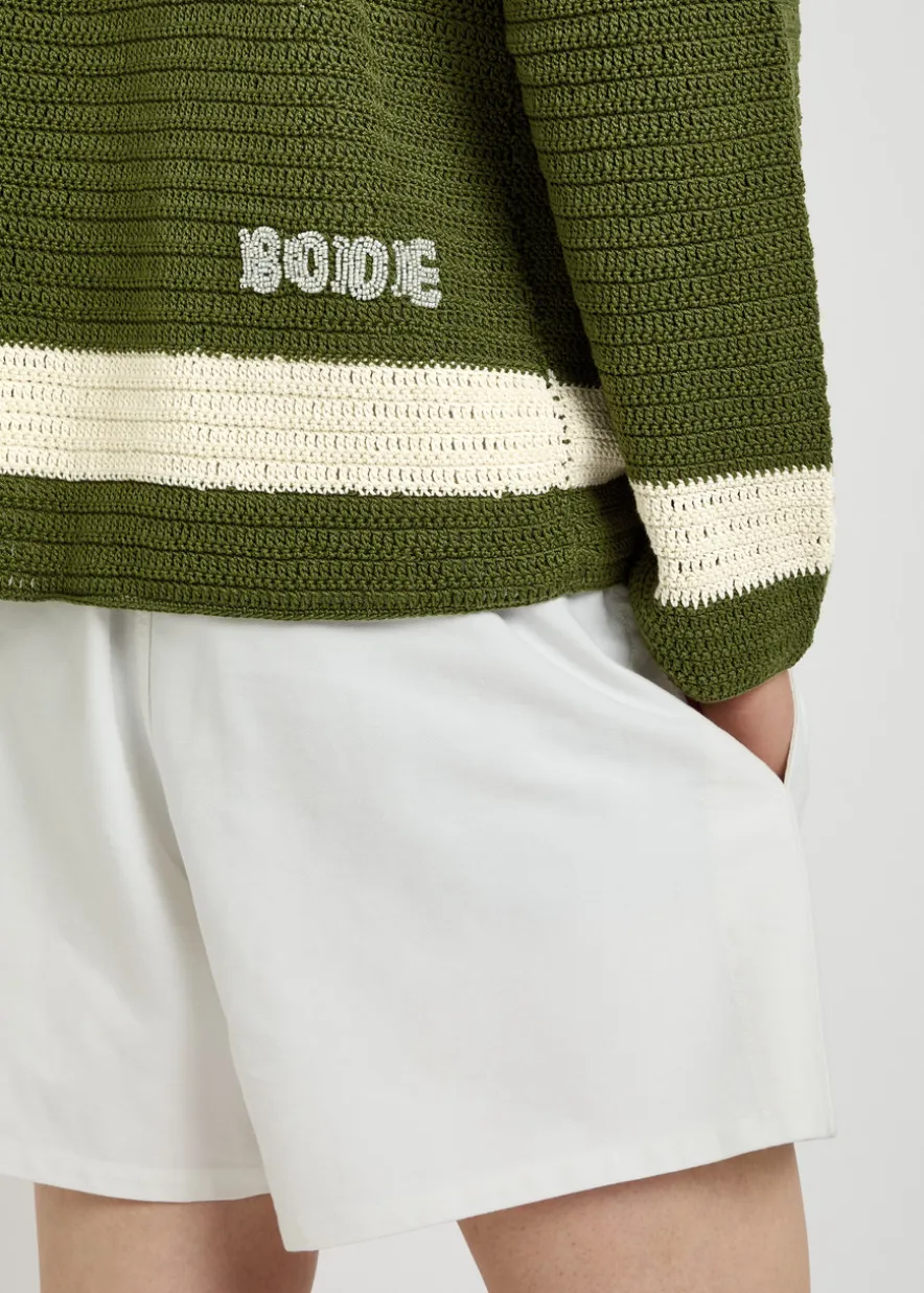 Marsh crotchet-cotton shirt