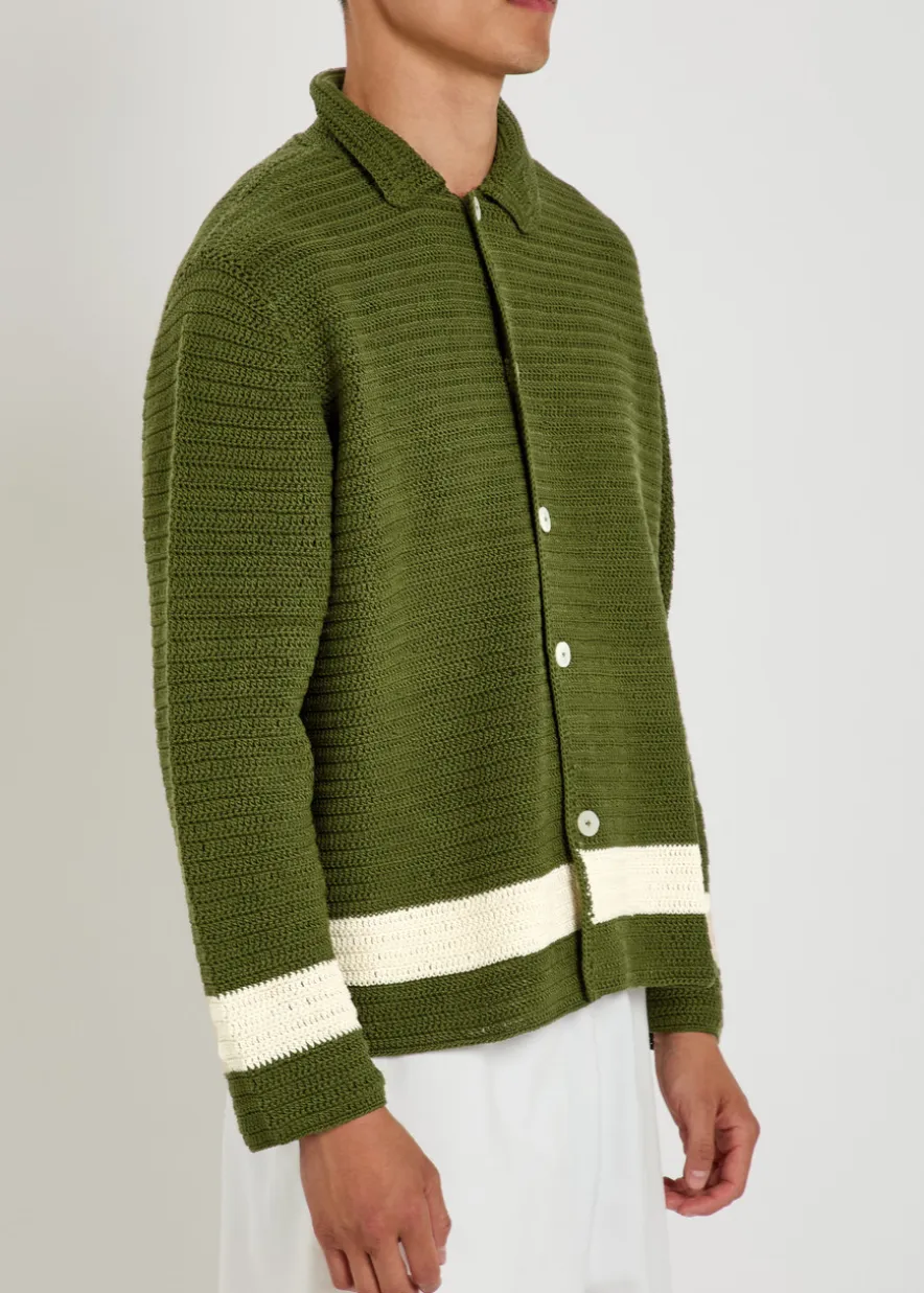Marsh crotchet-cotton shirt