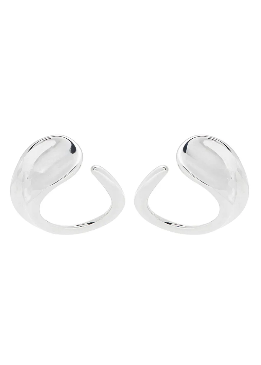 Marta sculpted hoop earrings