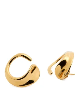 Marta sculpted hoop earrings