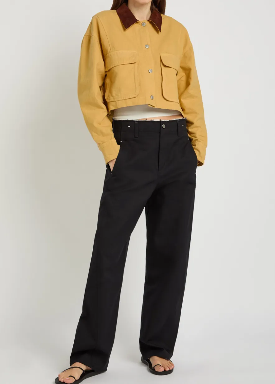 Martha cropped cotton-twill jacket