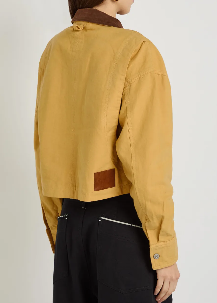Martha cropped cotton-twill jacket
