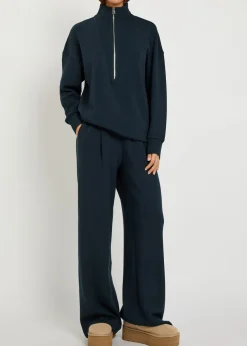 Masie half-zip stretch-jersey sweatshirt