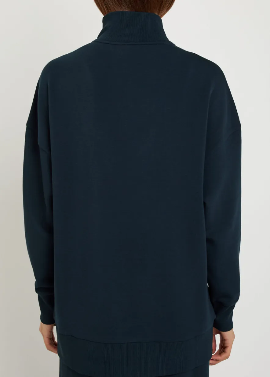 Masie half-zip stretch-jersey sweatshirt