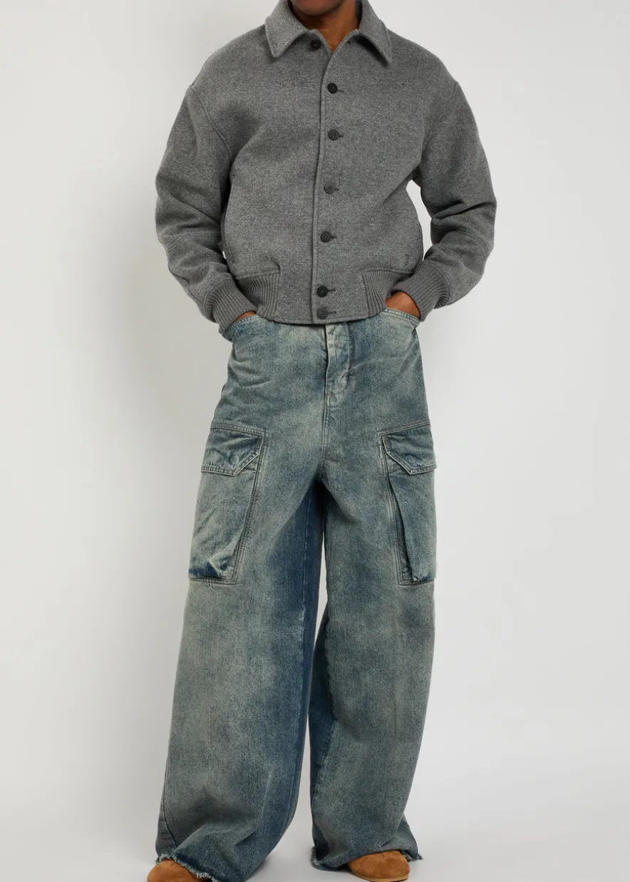 Mastodon Firbanks denim cargo trousers