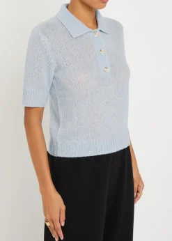 Masy cashmere and silk-blend top