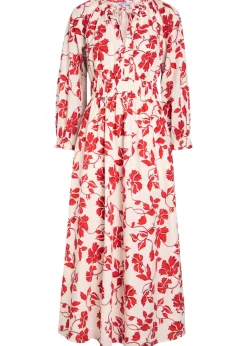 Matia floral-print cotton midi dress