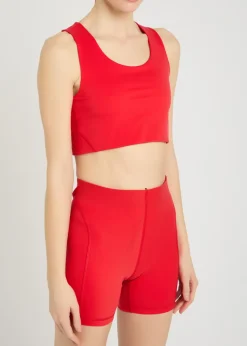 Maud stretch-jersey bra top
