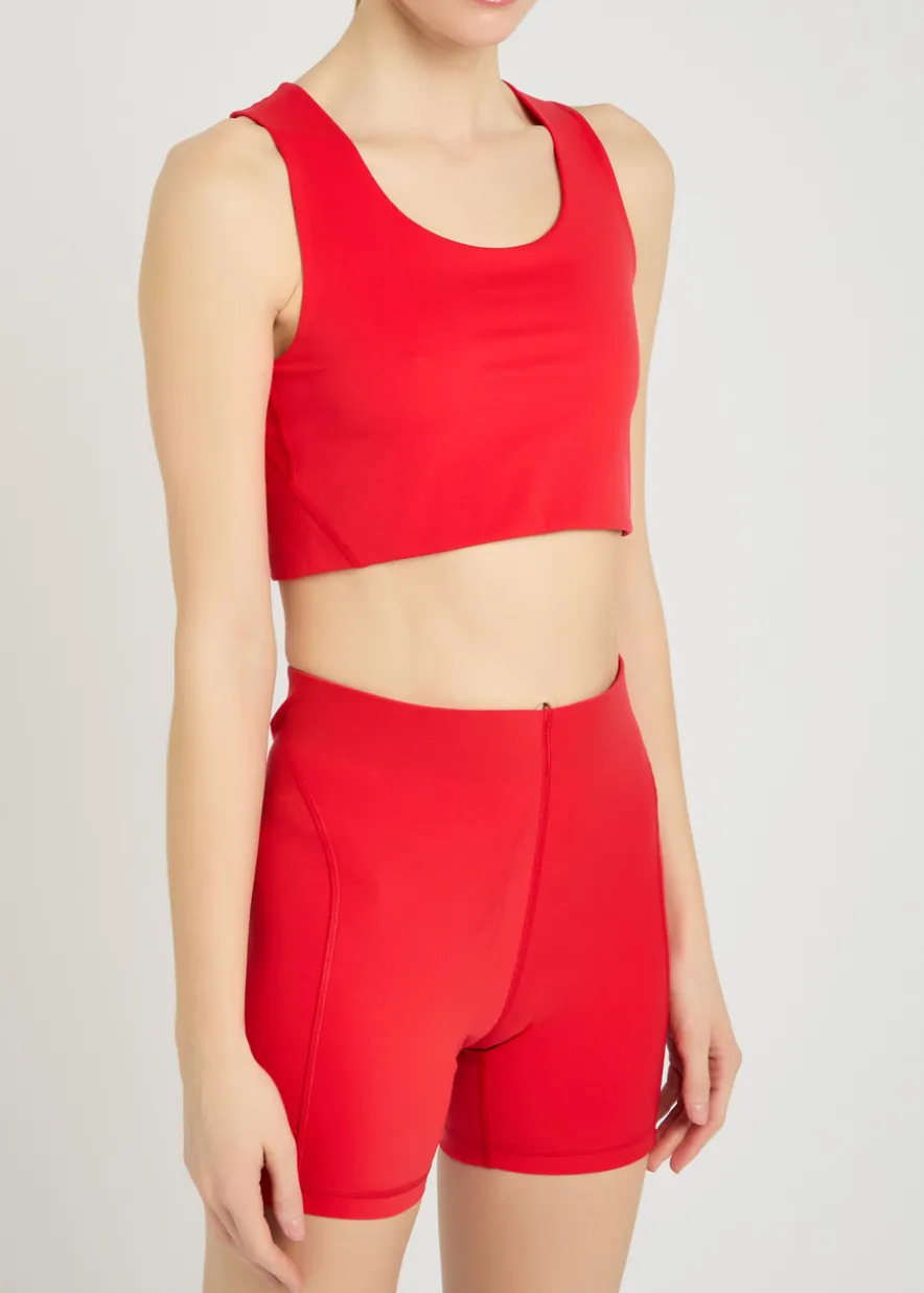 Maud stretch-jersey bra top