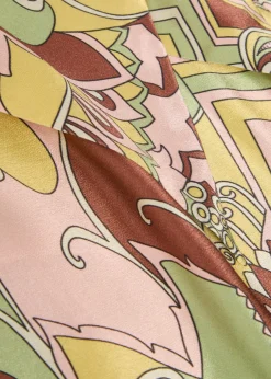 Maura printed satin midi dress