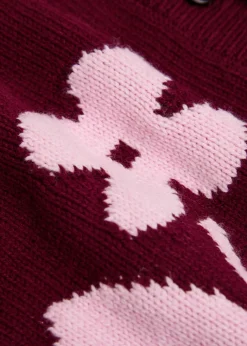 Mavie embroidered knit cardigan