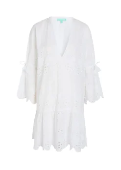 May embroidered cotton mini dress