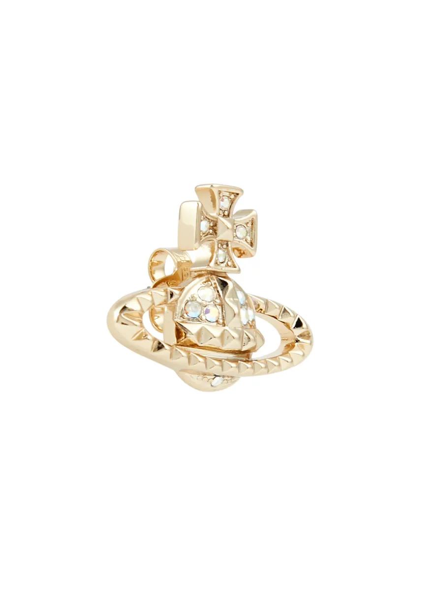 Mayfair Bas Relief embellished orb stud earrings