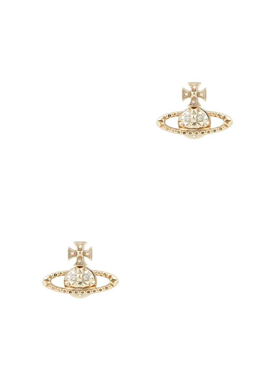 Mayfair Bas Relief embellished orb stud earrings