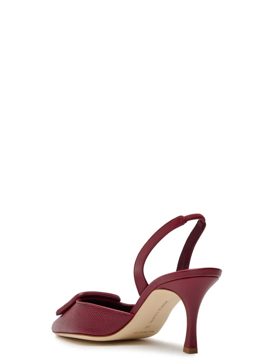 Mayslibi 70 slingback leather pumps