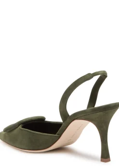 Maysli 70 suede slingback pumps