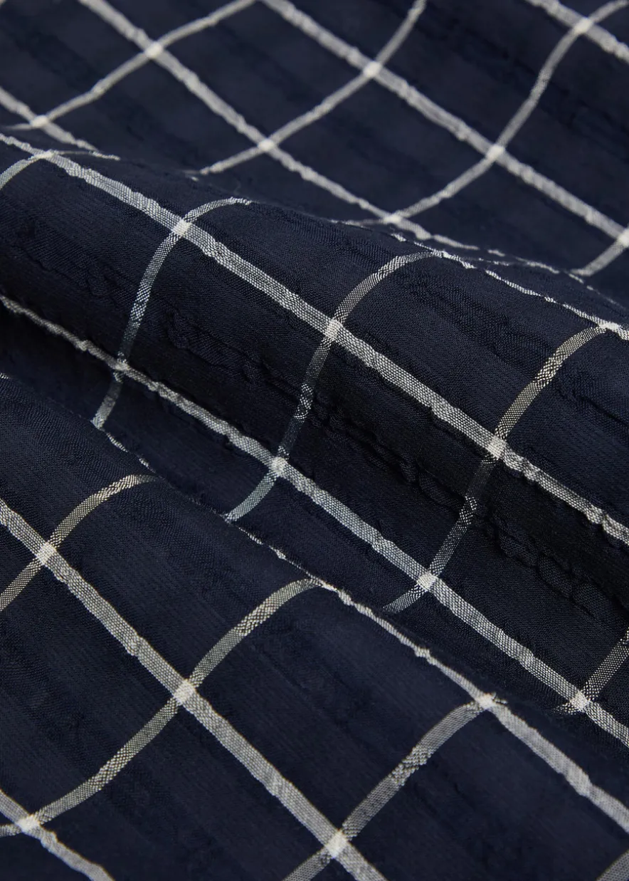 Maza checked cotton-blend shirt