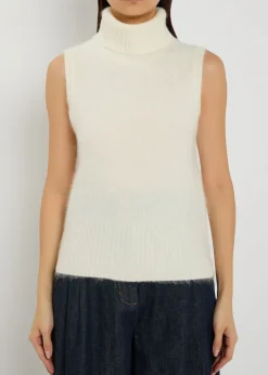 Mazzy brushed cashmere top