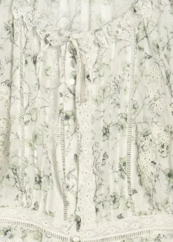 Mclaine floral-print cotton blouse