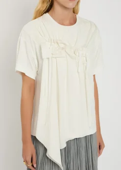 Mentor ruffled jersey T-shirt