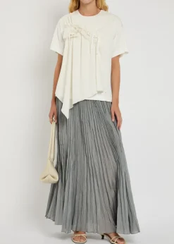 Mentor ruffled jersey T-shirt