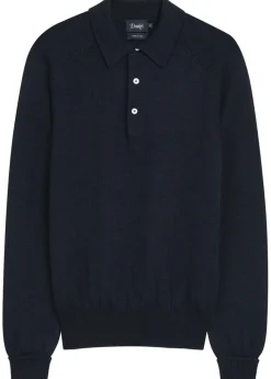 Merino wool polo jumper