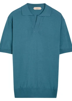 Merino wool polo shirt