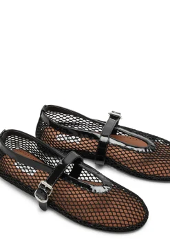Mesh ballet flats