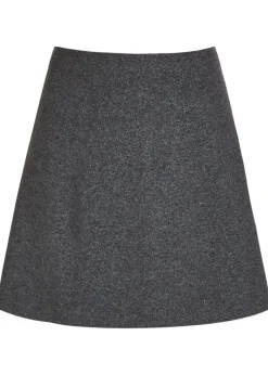 Metallic knit mini skirt