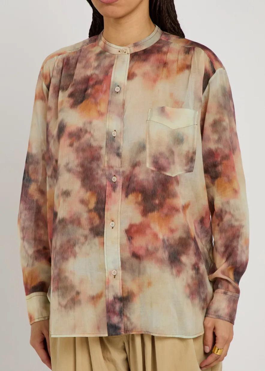 Mexika printed cotton blouse