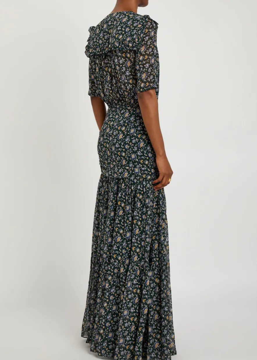Mick floral-print silk maxi dress