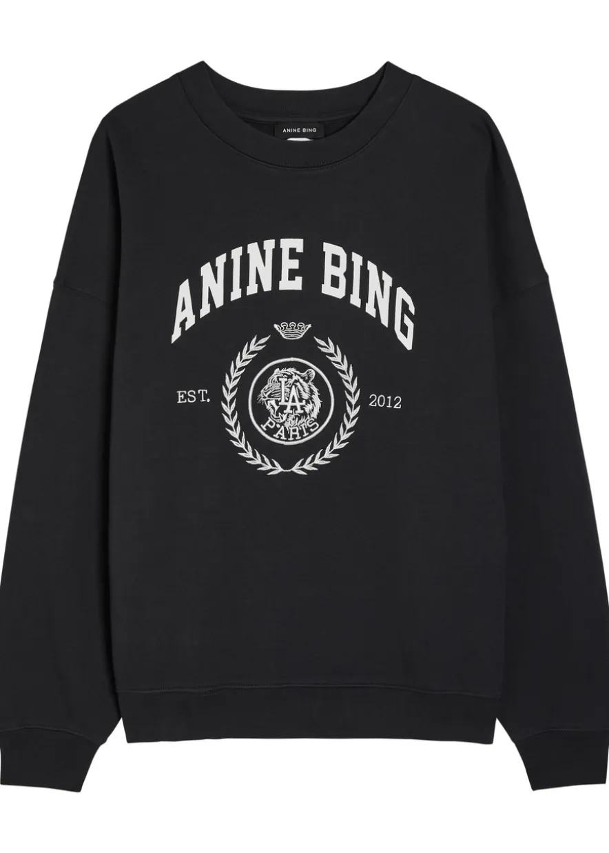 Miles logo-print cotton sweatshirt