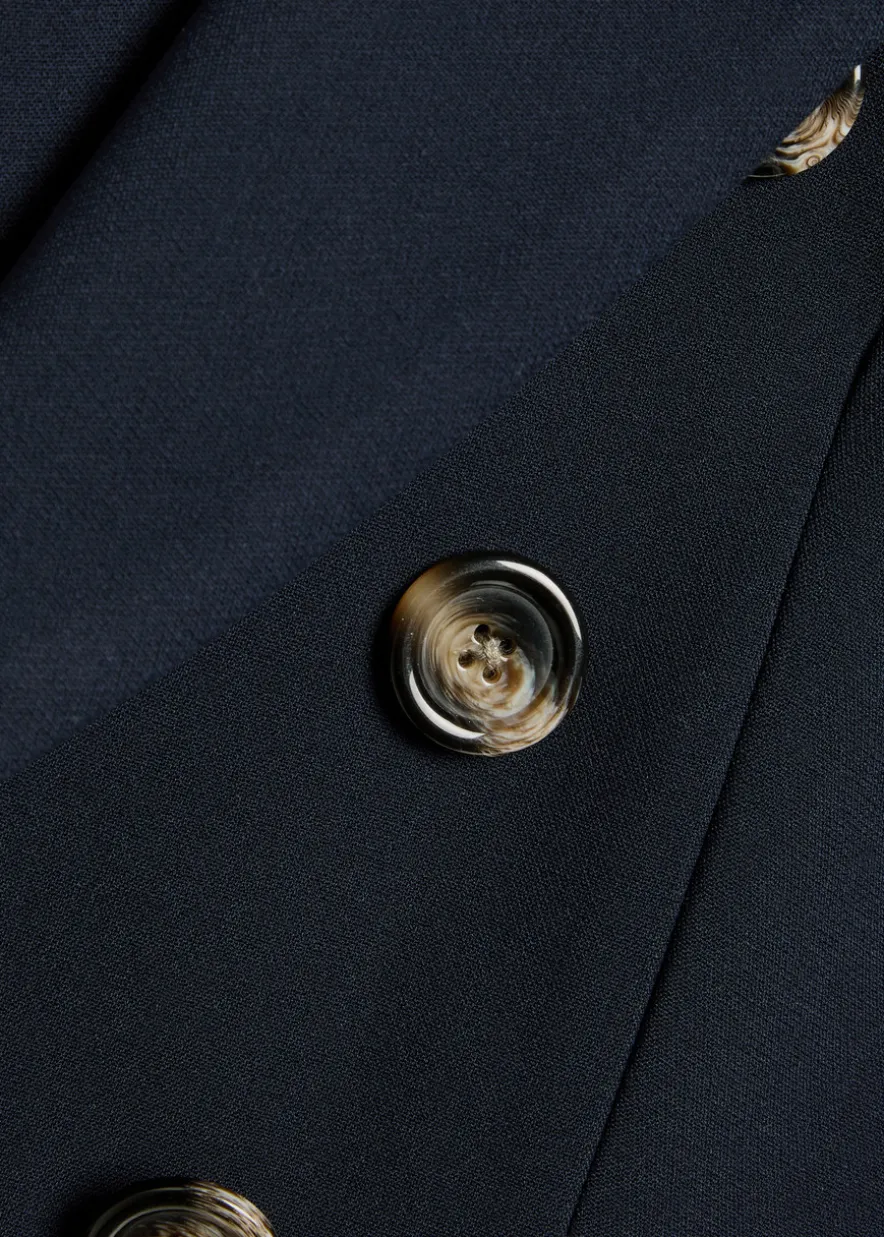 Miller Dickey Horn crepe blazer