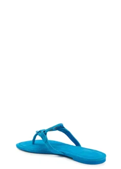 Miller logo suede thong sandals