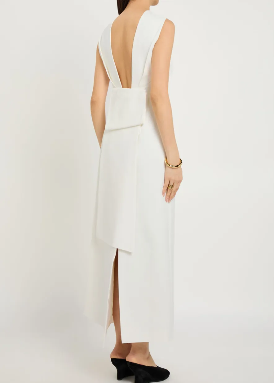 Mina crepe midi dress