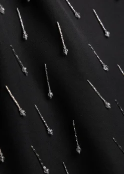 Mina crystal-embellished wool midi dress